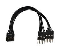 YIGZYCN Mainboard 9pin USB2.0 Header Extension Adapter Converters USB2.0 Female To2 Male Splitter