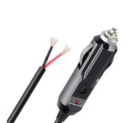 YIGZYCN Male Plug Outlet + Eyelet Terminal Spring Power Supply Cord 12V 18AWG Cable Fused For Power 12 24 V Eyelet Terminal Spring Power Supply Cord For Car