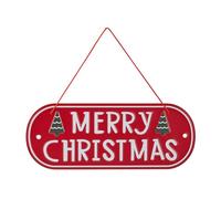 YIGZYCN Miniature Bucolic Iron Christmas Welcome Sign Holiday Homes Decoration Sturdy Outdoors Festival Decors Door Hanging Plaques Festival Homes Decors Iron Sign