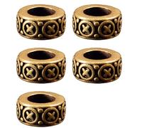 YIGZYCN Modern Minimalist Spacer Bead for Jewelry Crafting with Oversized Hole and Finish Versatile Cord End Decors Antique Bead Charm