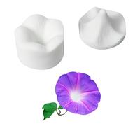 YIGZYCN Morning Glory Flower Shape Silicones Molds For Cake Decorating Chocolate Fondant Safe Food Grade Flexible Baking Tool Easy Releases Flower Sugar Craft Molds