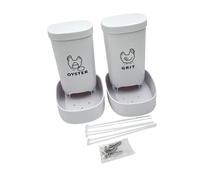 YIGZYCN Multi Purpose Poultry Feeder For Shells And Grit Construction Easy To Clean Outdoor Use Chicken Dispenser