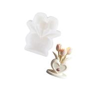 YIGZYCN Multi Use Flower Shaped Love Silicone Mold Ideal for Producing Creative Lights and Plaster Items Making Silicone Mold