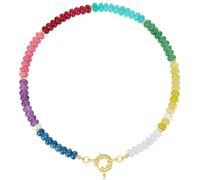 YIGZYCN Multicolor Beaded Necklace Adjustable Length Necklace Colorful Stone Fashion Jewelry for Stylish Outfits Colorful Beads