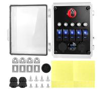 YIGZYCN Multiple Function 5 Change Control Panel 12V/24V Structure Waterproof ABS Box with Fast Charging for Trucks Backpacking