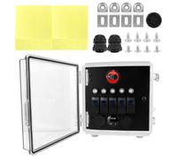 YIGZYCN Multiple Function 5 Change Control Panel 12V/24V Structure Waterproof ABS Box with Fast Charging for Trucks Backpacking
