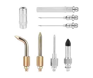 YIGZYCN Multipurpose Lubrication Accessory Set Galvanized Steel Nozzles Elbow Adapters for Industrial and Automotive Application Automotive Maintenance Grease Fittings