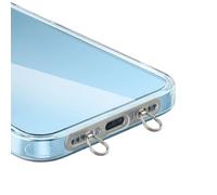 YIGZYCN Not Loss Double Hook Phone Lanyard Side Mount Pad Metal Lanyard Clip With Two Rings Corrosions Resistant Clip For Phone Stylish Phone Accessory