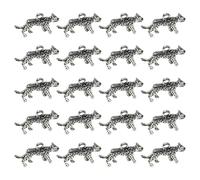 YIGZYCN Pack Of 20 Alloy Leopard Pendants For Creative Handmade Jewelry Projects And Accessories Animal Charm Necklaces Supplies