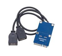 YIGZYCN PCIe to USB Cable Wifi KEY A+E to 2xUSB2.0 Adapter Portable High Speed Data Transfer Connector for Laptop