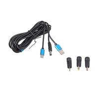 YIGZYCN Port USB Type C and 5.5mm Power Cord 3 Interchangeable Tip for Tablets Lamp Fan Variable Size USB to Type C Charging Cable with Adapters