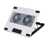 YIGZYCN Portable Foldable Notebook Cooling Pad 6 Levels Heights Double Fan Silents Operations Metal Surfaces Gaming Coolers