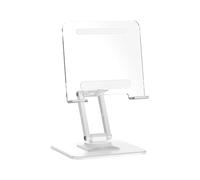 YIGZYCN Portable Space Saving Foldable Stand Adjustable in Heights Rotating Base for Phone Tablets AntiSlip Silicone Materials Ergonomic Tablet Holder for Desk