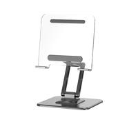 YIGZYCN Portable Space Saving Foldable Stand Adjustable in Heights Rotating Base for Phone Tablets AntiSlip Silicone Materials Ergonomic Tablet Holder for Desk