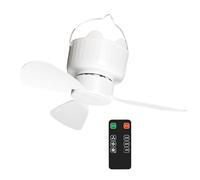 YIGZYCN Portable USB Powered Ceiling Fan With Remotes Control 3Speed Adjustable For Camping Tent Bedroom Outdoor Use Ceiling Fan With Remotes Control