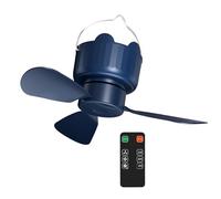 YIGZYCN Portable USB Powered Ceiling Fan With Remotes Control 3Speed Adjustable For Camping Tent Bedroom Outdoor Use Ceiling Fan With Remotes Control