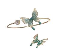 [YIGZYCN] Practical Butterfly Starburst Hand Fashion Accessory Multi-purpose Bracelet and Ring Portable for Daily Wear