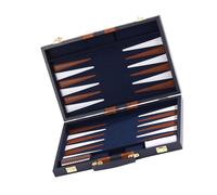 YIGZYCN Premium Rolls Up Backgammon Board PU Leather Backgammon Game Mat Board Foldable Design for Camping and Social Gatherings Foldable with Rules Guide