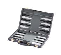 YIGZYCN Premium Rolls Up Backgammon Board PU Leather Backgammon Game Mat Board Foldable Design for Camping and Social Gatherings Foldable with Rules Guide