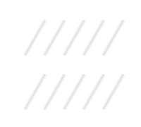 YIGZYCN PTFE Tube Connector Filament Joint for 3D Printer Filament Length 37mm, Size 1.8x2.6mm 10/30/50pcs