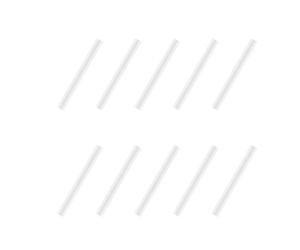 YIGZYCN PTFE Tube Connector Filament Joint for 3D Printer Filament Length 37mm, Size 1.8x2.6mm 10/30/50pcs