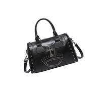 YIGZYCN Punk Style Skull Handbag Large Capacity Studded Doctor Bag with Adjustable Strap Large Capacity Shoulder Bag for Women