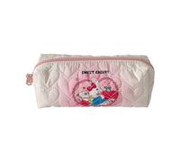 YIGZYCN Quilted Pencil Case Large Capacity Pen Organiser Polyester Pen Pouches Zippered Travel Cosmetic Bag for School Quilted Pencil Case