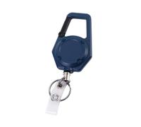 YIGZYCN Retractable Badge Reel Carabiner Clip Matte Housing, Blue