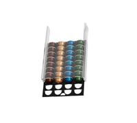 YIGZYCN Robust Polyacrylate Coffee Jar Storage Drawer with 40 Container Capacity and Dusttight Feature for Countertop Functionality Clear Coffee Medication Drawer