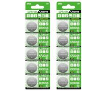 YIGZYCN Set Of 10pcs CR2016 3V Batteries DL2016 BR2016 For Small Electronics Clocks Headphones And Sports Equipments