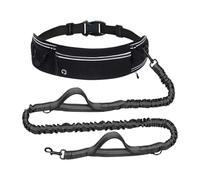 YIGZYCN Shock Absorbing Bungee Dog Leash Waist Pack for Large Dogs Featuring Secure Grips and Light Reflective Trim Breathable Waist Leash for Hiking