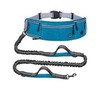 YIGZYCN Shock Absorbing Bungee Dog Leash Waist Pack for Large Dogs Featuring Secure Grips and Light Reflective Trim Breathable Waist Leash for Hiking
