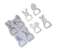 YIGZYCN Sitting Bunnies Silicone Mold for Easter Craft and Resin Projects Dishwasher Sitting Rabbits
