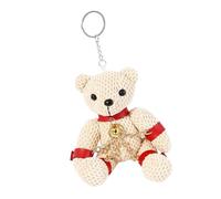 YIGZYCN Soft Plush Bear Keychain Holiday Home Decors Gift Unique Keyrings for Halloween Christmas Costumes Party Halloween Bear Accessory