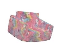 YIGZYCN Space Saving Kids Sofa with Washable Fabric and Ergonomic Convertible Couch for Users Reading Pliable Kids Sofa