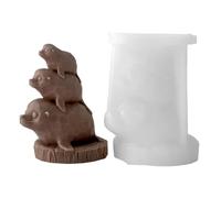 YIGZYCN Stacking Animals Nonstick Scented Silicone Mold Plasters Table Ornament Tool Craft Making Supplies Scented Mold Ornament
