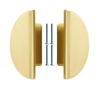 YIGZYCN Strong Antique Bronze Cupboard Handles Semi Circular Drawer Pulls Simple Installs for Wardrobe Dresser Kitchen Antique Metal Handles
