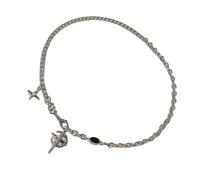 YIGZYCN Stylish Black Gemstones And Star Pendant Necklace Craft From Sturdy Steel Decoration For Everyday Elegant Charm