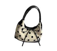 YIGZYCN Stylish Dot Shoulder Bag With Tear Resistant PU Leather Underarm Bags Lightweight Large Capacity For Women Daily Use Practical Pu Leather Work Travel Bags