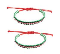 YIGZYCN Stylish Palestinian Flag Charm Handmade Palestinian Flag Wristband Stylish Rope Hand Strings Ornament