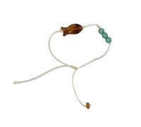 YIGZYCN Symbolic Charm Beaded Modern Resin Jewelry for Good Wealth Celebration Stylish Minimalist Hand Chain