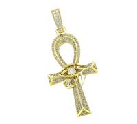 [YIGZYCN] The multipurpose hole eye crosses the elegant design of the key holder. Durable brass fashion decoration, daily use, casual wear