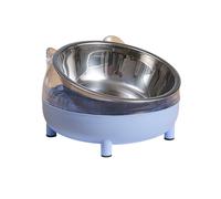 YIGZYCN Tilted Raised Cats Food Bowl Neck for Protection Anti Vomiting Elevated Slanted Stand Stainless Steel Bowls F Food Tilted Cute Stainless Steel Anti Vomiting Fatigue Plastics Pet Bowl Dog