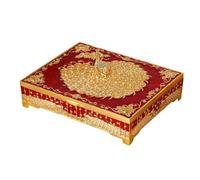 YIGZYCN Traditional Peacockbird Relieved Jewelry Box Metal Alloy Decorative Storage for Collection Display Home Deck Case