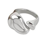 YIGZYCN Two Hands More Than Punk Alloy Heart Gothic Love Heart Gesture, Zircon Cross Hands for Halloween Jewelry