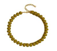 YIGZYCN Unique Handcrafted Geometric Beaded Necklace Adjustable Clavicle Chain Stylish Jewelry Accessory for Women Fashion Necklace