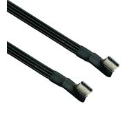 YIGZYCN USB 2.0 USB C to USB C Male Angled Flat Cable (for Data Transfer and Charging) FPC Wire for FPV Disk Phone