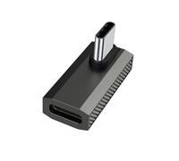 YIGZYCN USB C Right Angled Adapters 90 Degree 100W 10Gbps 4K Video USB C Male To Type C Female Extension Extenders For Laptops