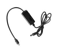 YIGZYCN USB C To DC5.5x2.1mm Adapter Cable Cord Adjustable Voltages 5V 9V 12V 15V 20V For Fast Charging Devices Black 118cm