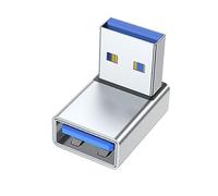 YIGZYCN USB Male to Female 90 Degree Right Extension Adapter USB Upward Connector Data Sync for Laptop PC USB Fan